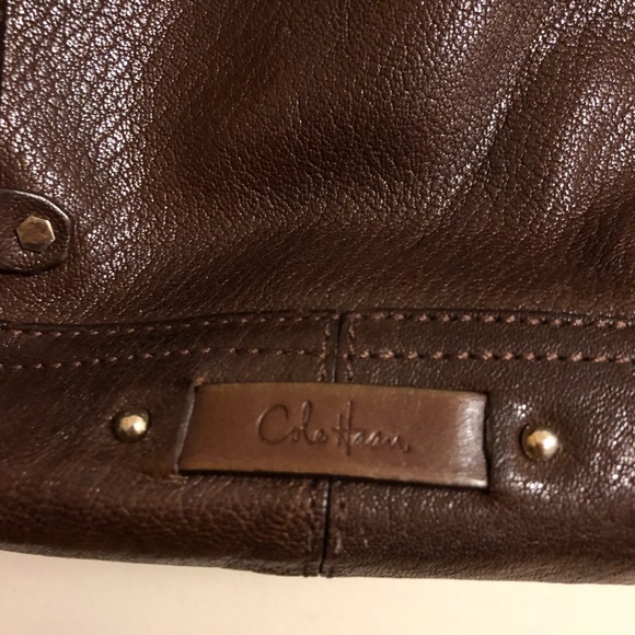 High Quality leather Cole Haan purse in chocolate - Picture 3 of 5